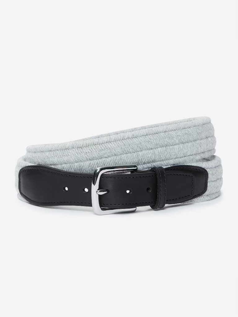 Bonobos Braided Wool Belt 34 In Grey